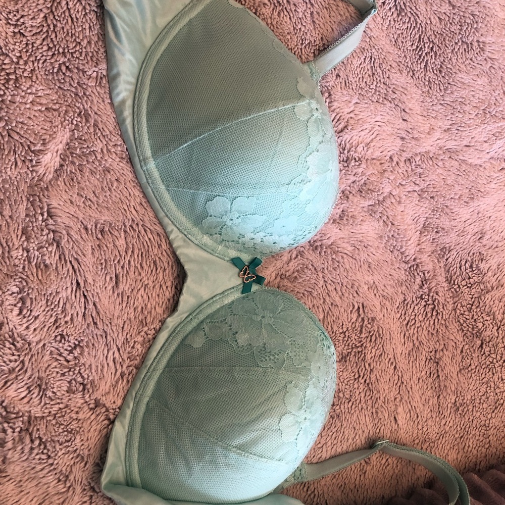 Elegant Lace Bra in Mint Green Victoria secret